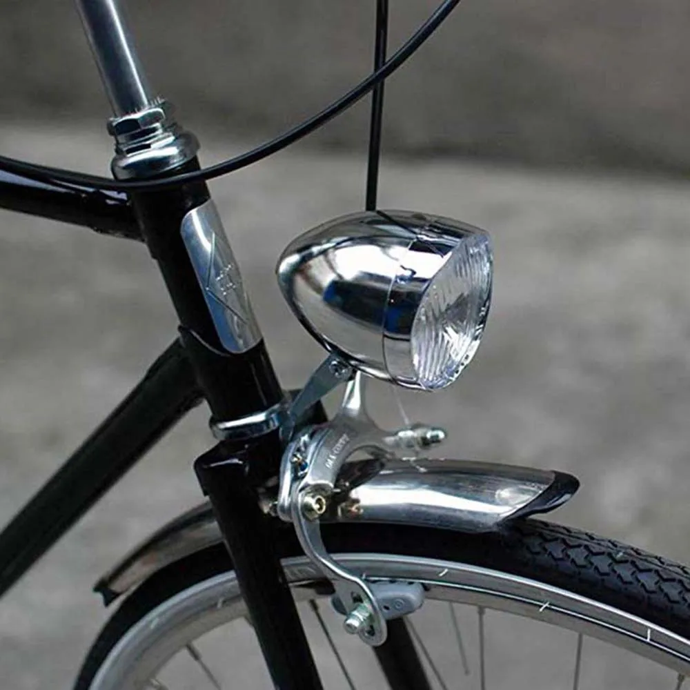 

3 LED Flashlight Safety Retro Vintage Warning Night Bicycle Lamp Bicycle Front Light Bike Light Headlight