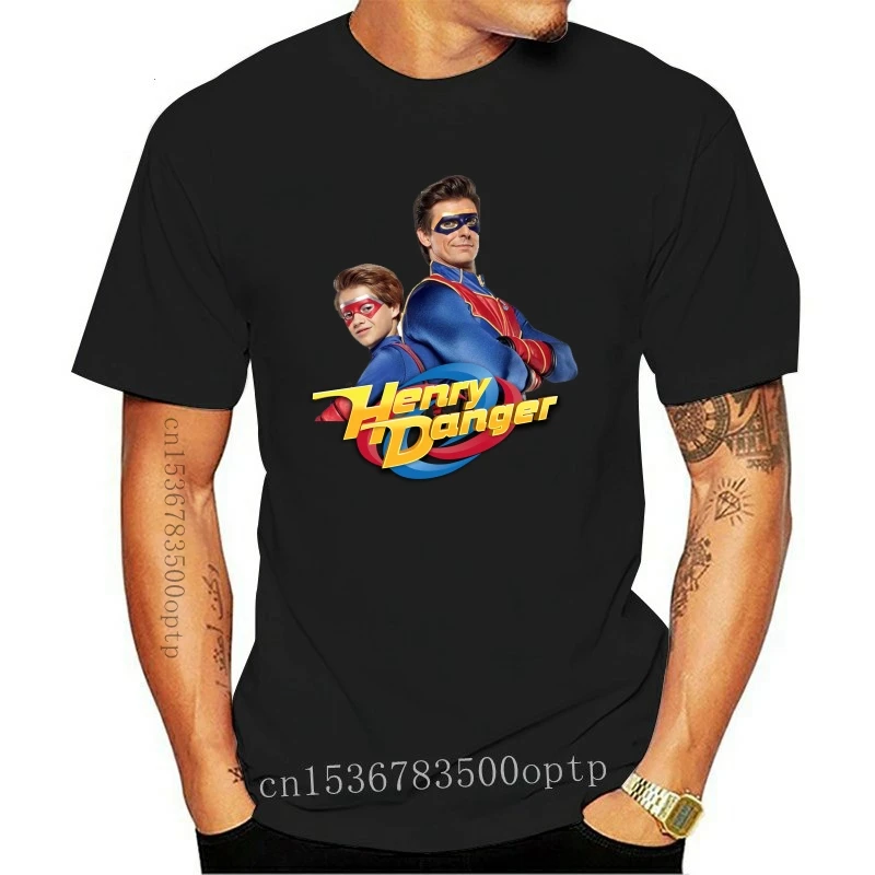 

New MoieyQFanch Cool Men's Soft Cotton Henry Danger Poster T Shirt(2)