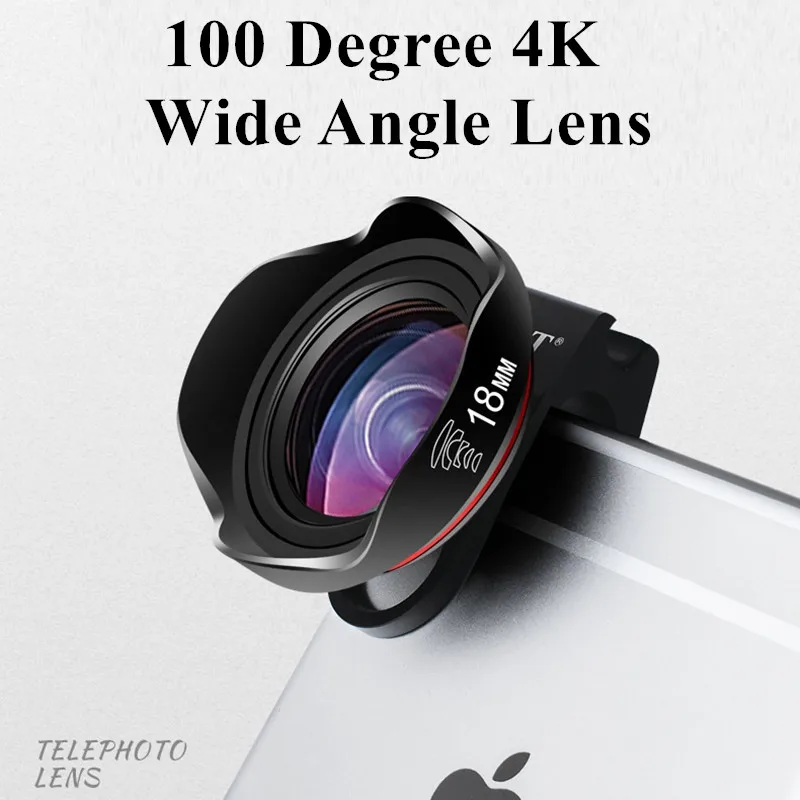 Супер широкоугольный оптический Профессиональный объектив 4K HD 18 мм без