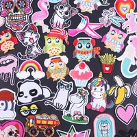 cute animal patches for childrens clothing iron on unicorn panda bird cat patches on clothes rainbow embroidered patch stickers