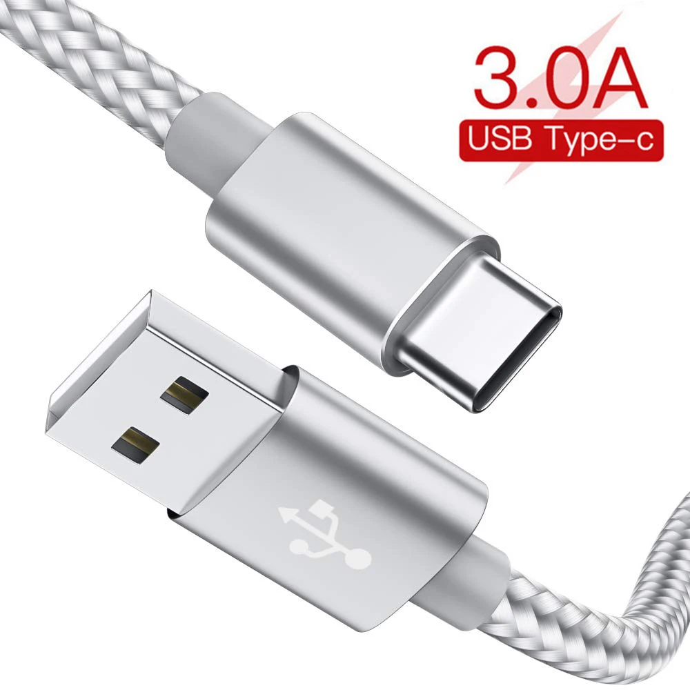 Кабель USB Type-C для Samsung S9 S8 3A быстрая зарядка мобильный телефон зарядный провод C