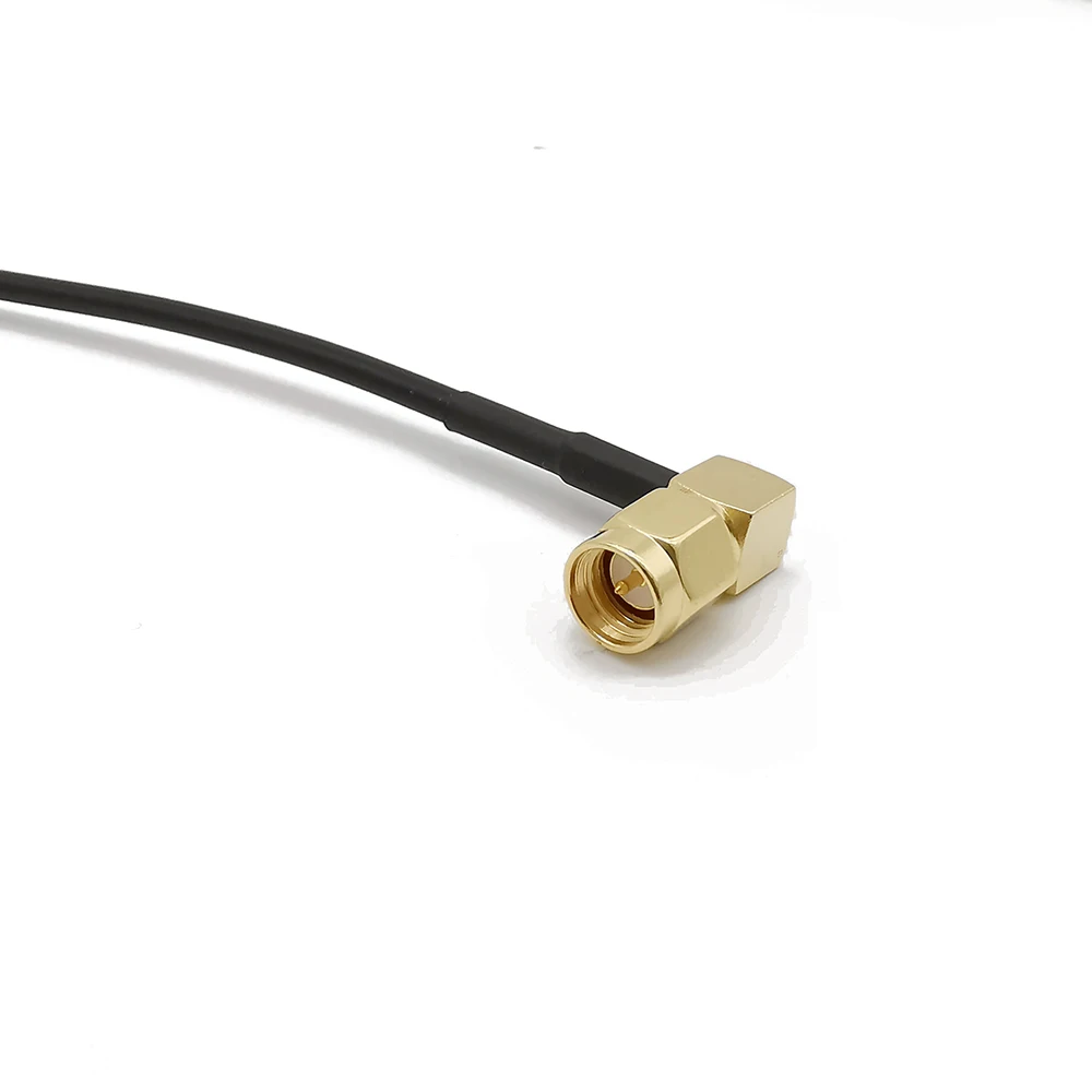 RG174 кабель SMA штекер под прямым углом к Гнездовой разъем с гайкой Coax Pigtail адаптер RF