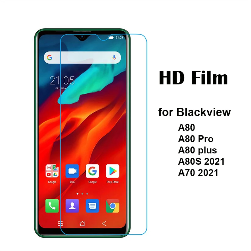 

Закаленное стекло HD для Blackview A80 Pro Plus A80S A70 2021, матовое стекло с защитой от синего излучения, Защитная пленка для экрана, матовая защитная плен...
