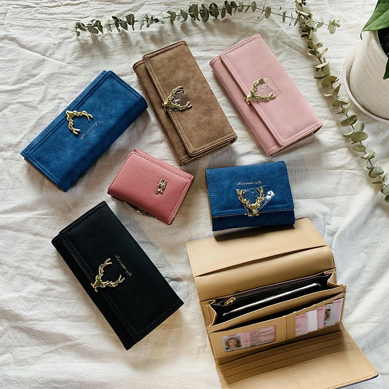 Женский кошелек женский кошелек Femme модный рога большой женский кошелек Длинный дизайнерский кошелек женский клатч женские кошельки