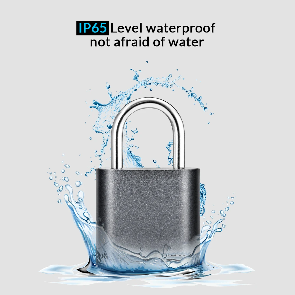 FUERS Мини Смарт отпечатков пальцев Bluetooth висячий замок с ключами домашней