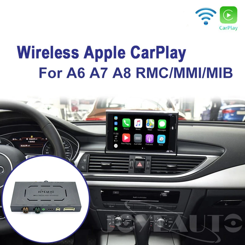 Joyeauto WI-FI Беспроводной Apple Carplay для Audi A1 A3 A4 A5 A6 A7 A8 Q3 Q5 Q7 C6 MMI 3g RMC 2010- iOS Android зеркальное авто