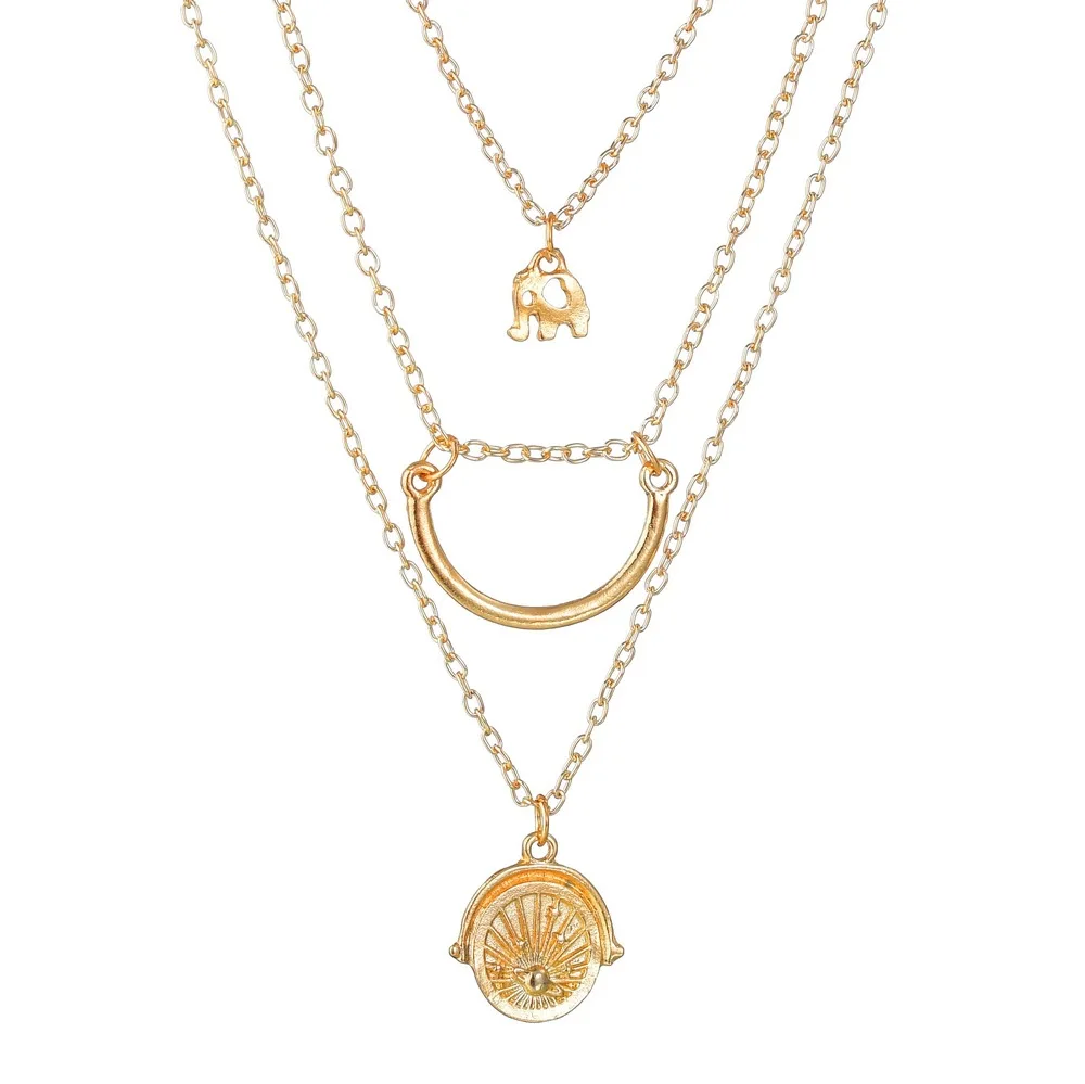 Новинка 2020 золотого цвета многослойные цепочки с кисточками сексуальное колье