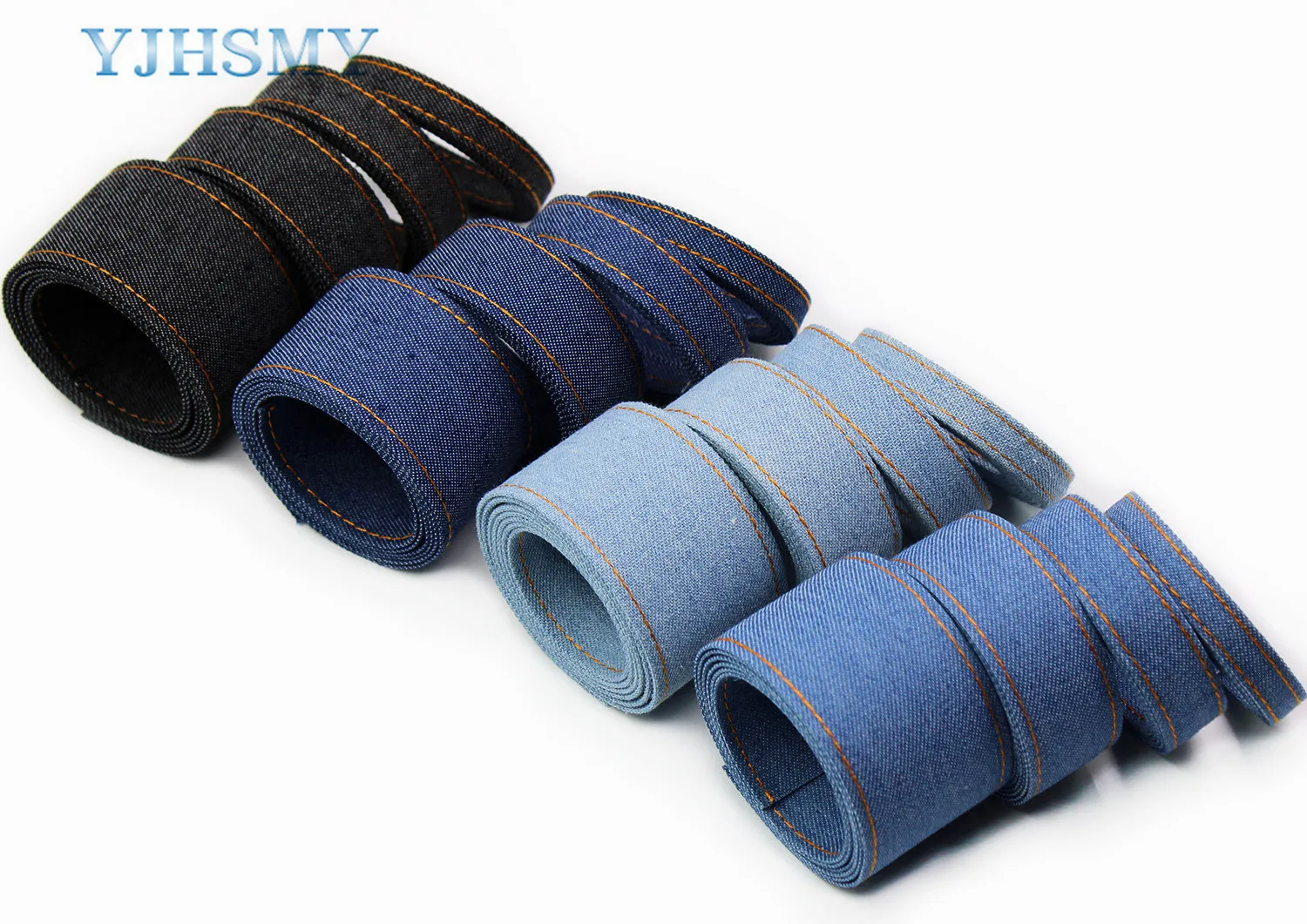 Стежка джинсовой лентой слоев ткани джинсы с бантом ленты 5 метров 3/8 'Ƈ'Ƈ 1/2