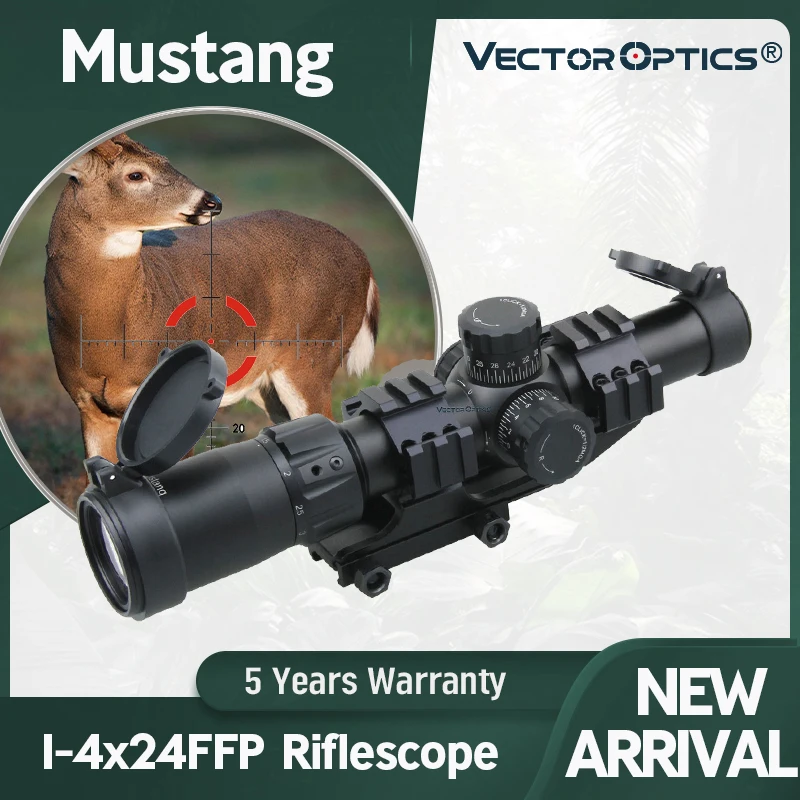 Оптический прицел Vector Optics Mustang 1-4x24FFP оптический с прозрачным изображением и