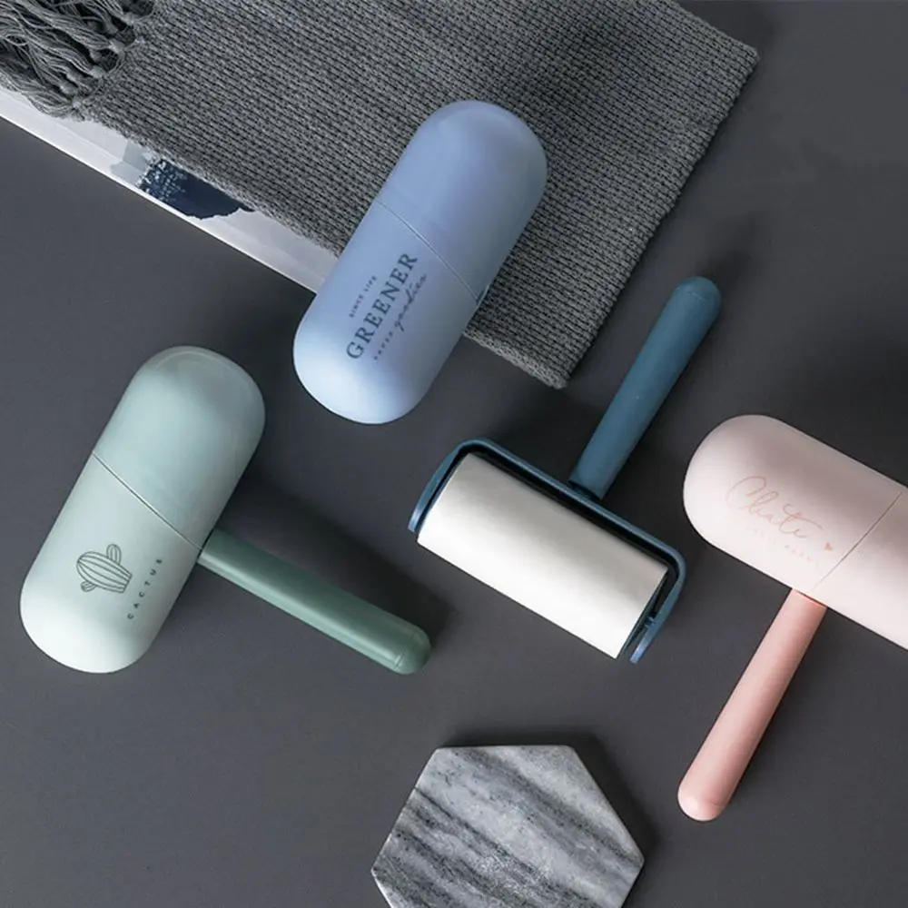 

Cleaning Supplies Remover Roller Pet Fur Remove Clean Adhesive Brush Sticky Wool Roll Capsule Sticky Paper Lint Roller