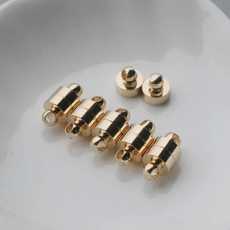 5 пар магнитные застежки для ювелирных изделий 6 мм|Ювелирная фурнитура и
