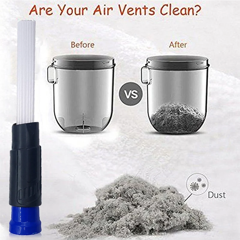 

Car Vacuum Cleaner Dust Cleaner Dirt Remover Home Vacuum Cleaning Brush for Air Vents Keyboards Tools Car Accessories