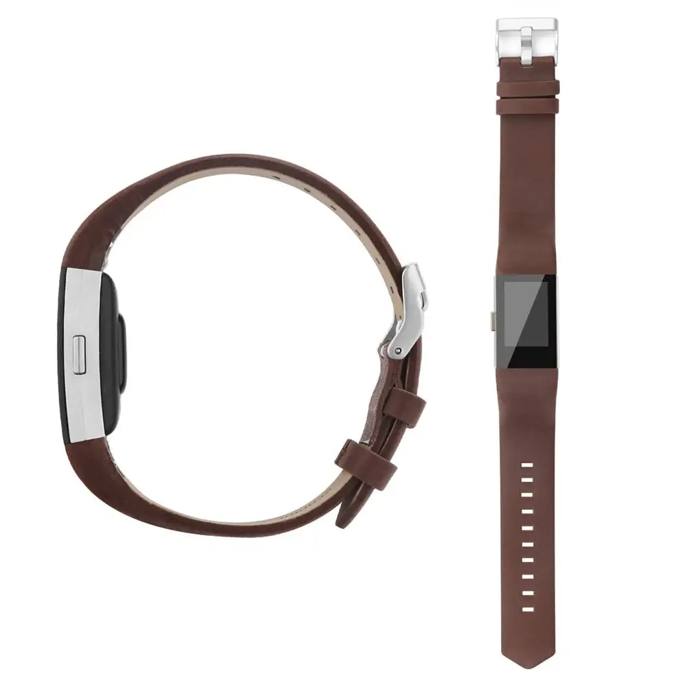 Умный Фитнес-браслет наручный ремешок на замену ремешок для FitBit Charge 2 Натуральная кожа ремешок для FitBit Charge 2