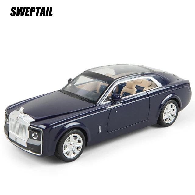 M929E-6-BU 1:24 S600 Limousine Diecasts& Toy Vehicles металлический сплав 6 модель автомобиля с открытой дверью с огнями и звуками игрушки для детей Подарки - Цвет: M929E-6-BU