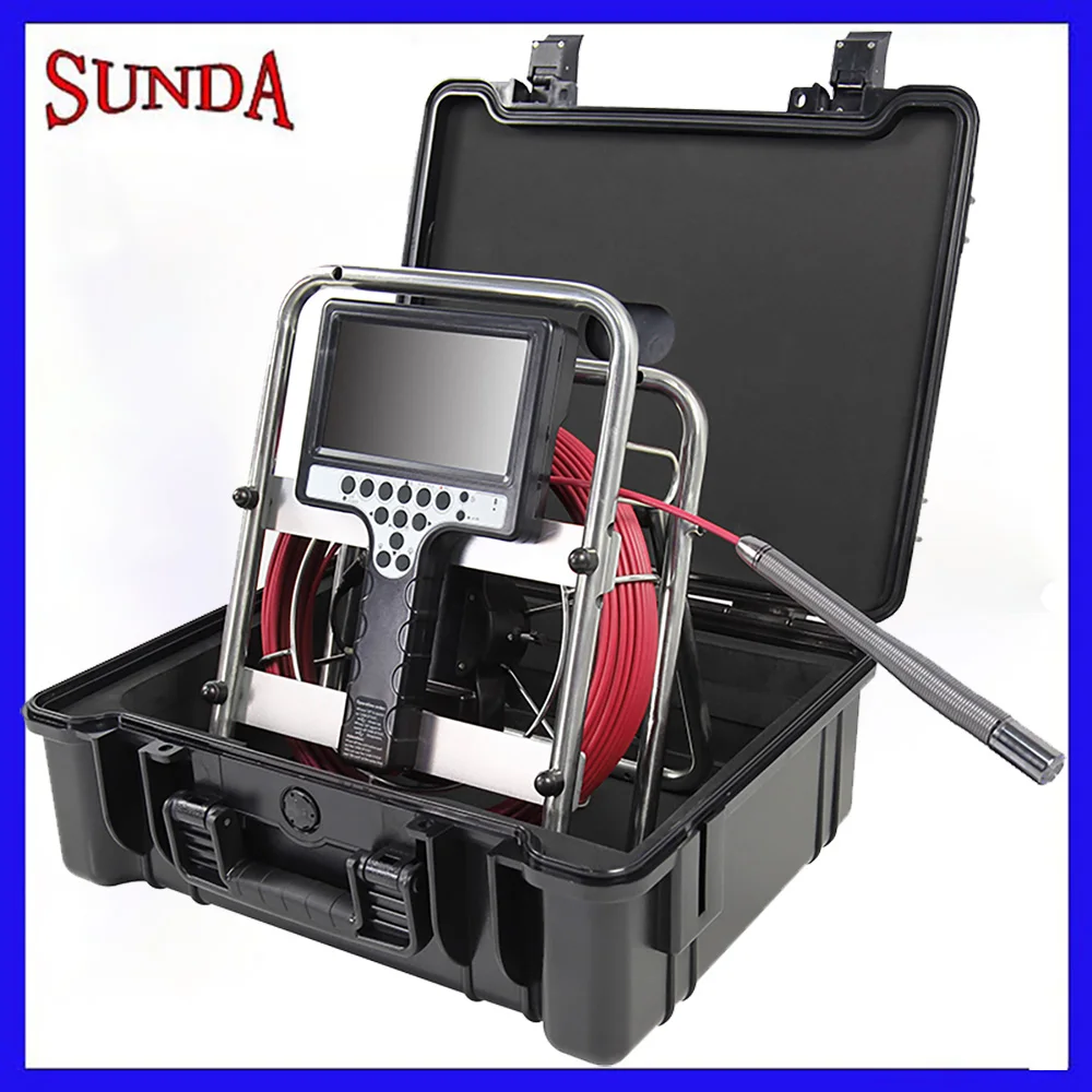 Камера для инспекции сливных трубопроводов 7 дюймовый монитор DVR Запись 23 мм