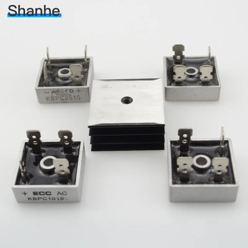 1pcs KBPC2510 25A 1000V Metal Case Bridge Rectifier KBPC1010 KBPC3510 KBPC5010 | Обустройство дома