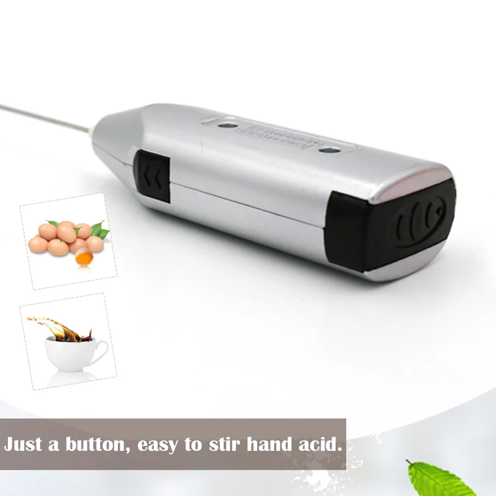 1pc Milk Drink Coffee Whisk Mixer Electric Egg Beater Frother Foamer Mini Handle Stirrer Practical Kitchen Cooking Tool Gadget |
