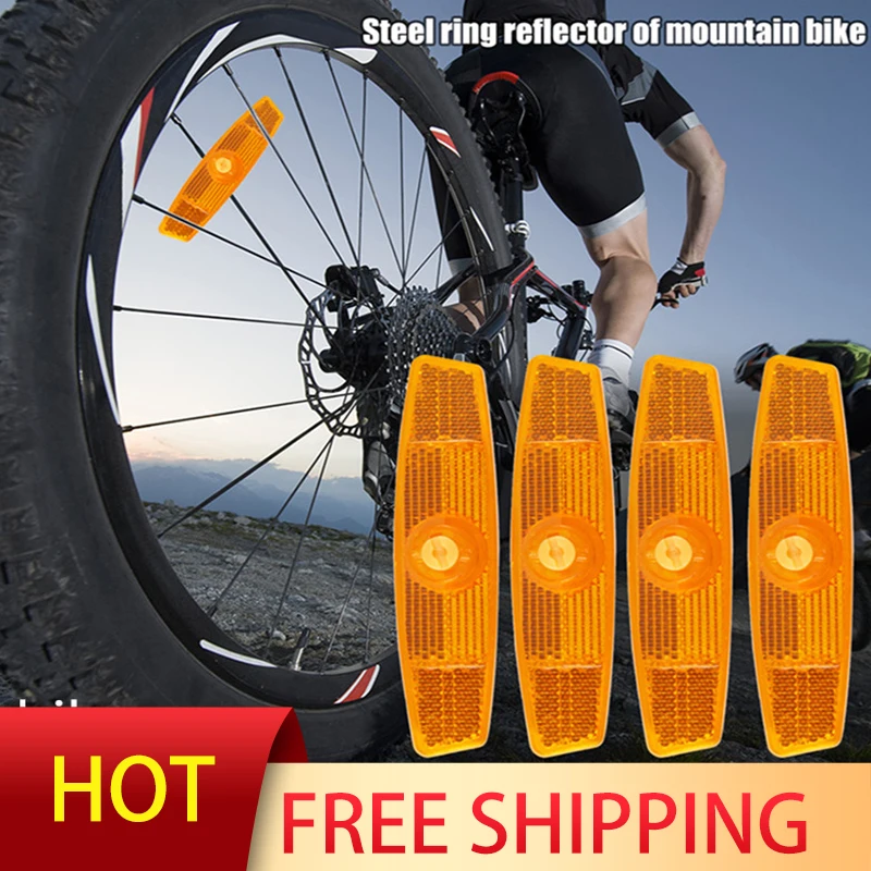 

1pcs Bike Spoke Reflector Mountain Bike Fish-shaped Steel Rim Spoke Reflectors Bicycle Wheel Rim Reflective Light Cycling Parts
