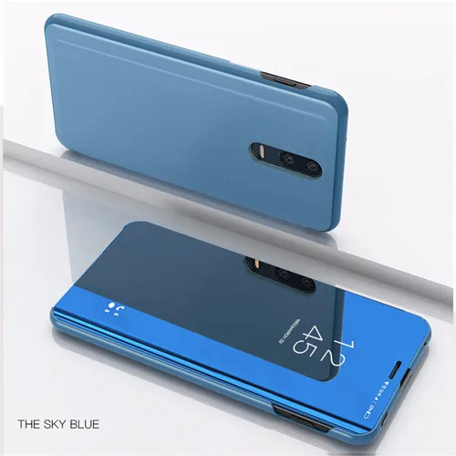 Mirror View Flip Case For Xiaomi Mi Note 10 9T CC9 Pro MI 8 9 A3 F1 SE Lite Full Cover on Redmi K30 K20 8A 8T 7 | Мобильные телефоны