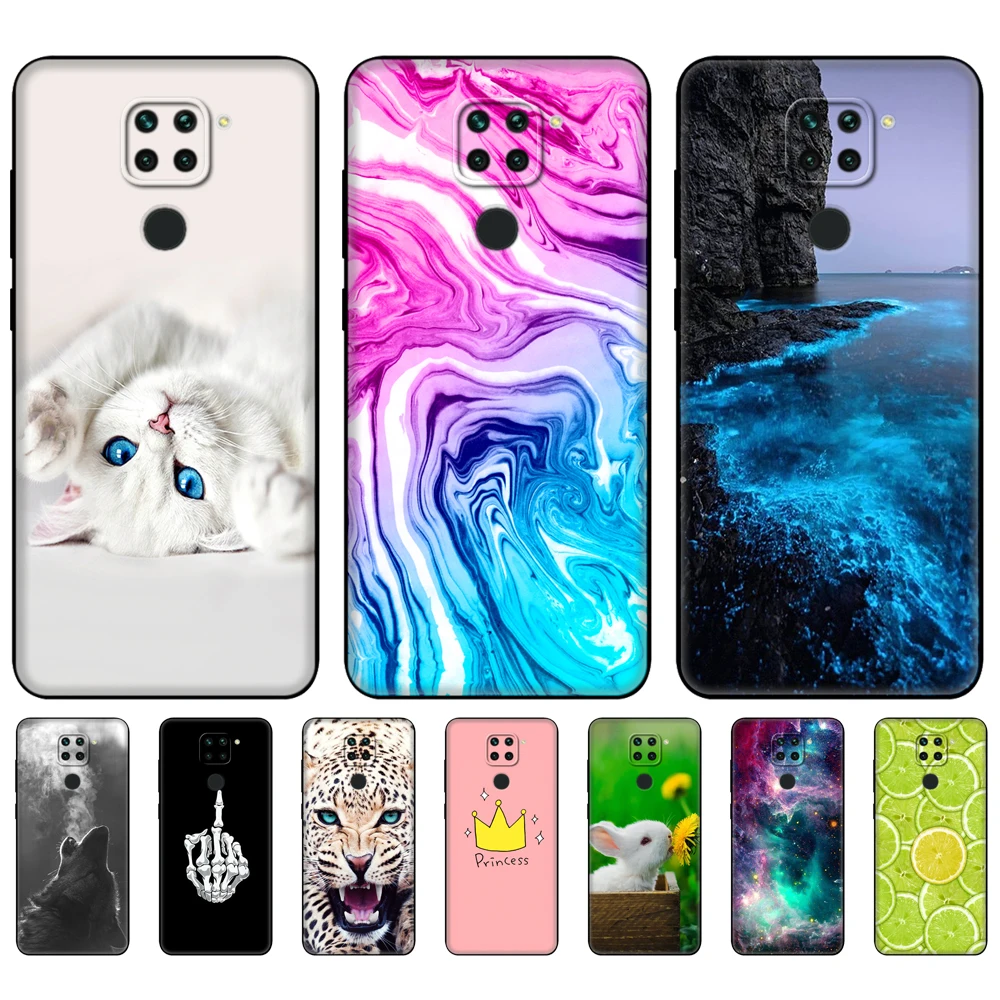For Xiaomi Redmi Note 9S Case Note 9 Soft Silicon Phone Cover For Redmi Note 9 Pro Back Note9S Note9Pro Note9 bag black tpu case