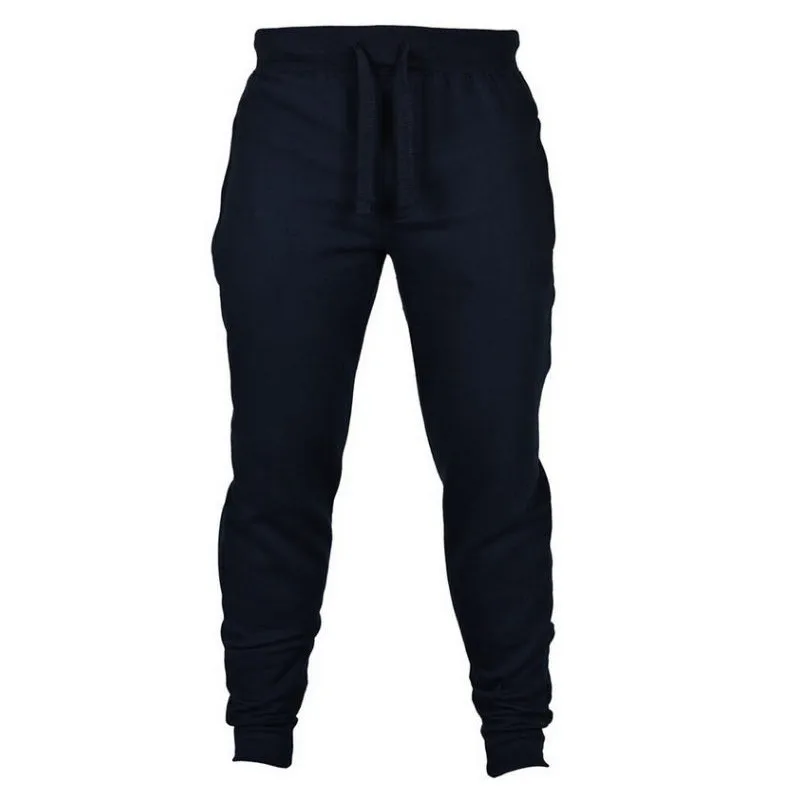 

High quality men's jogging casual pants fitness men's sportswear sportswear bottom Tight Pants Black gym jogging pants