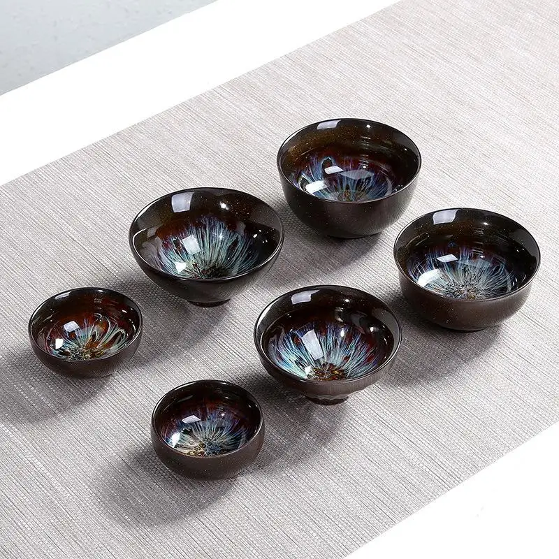 Чайная чашка Tenmoku чайная китайская зеркальная китайские народные искусства и