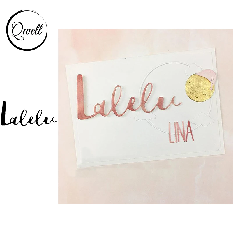 QWELL специальный шрифт Lalelu металлические пресс-формы сделай сам Скрапбукинг