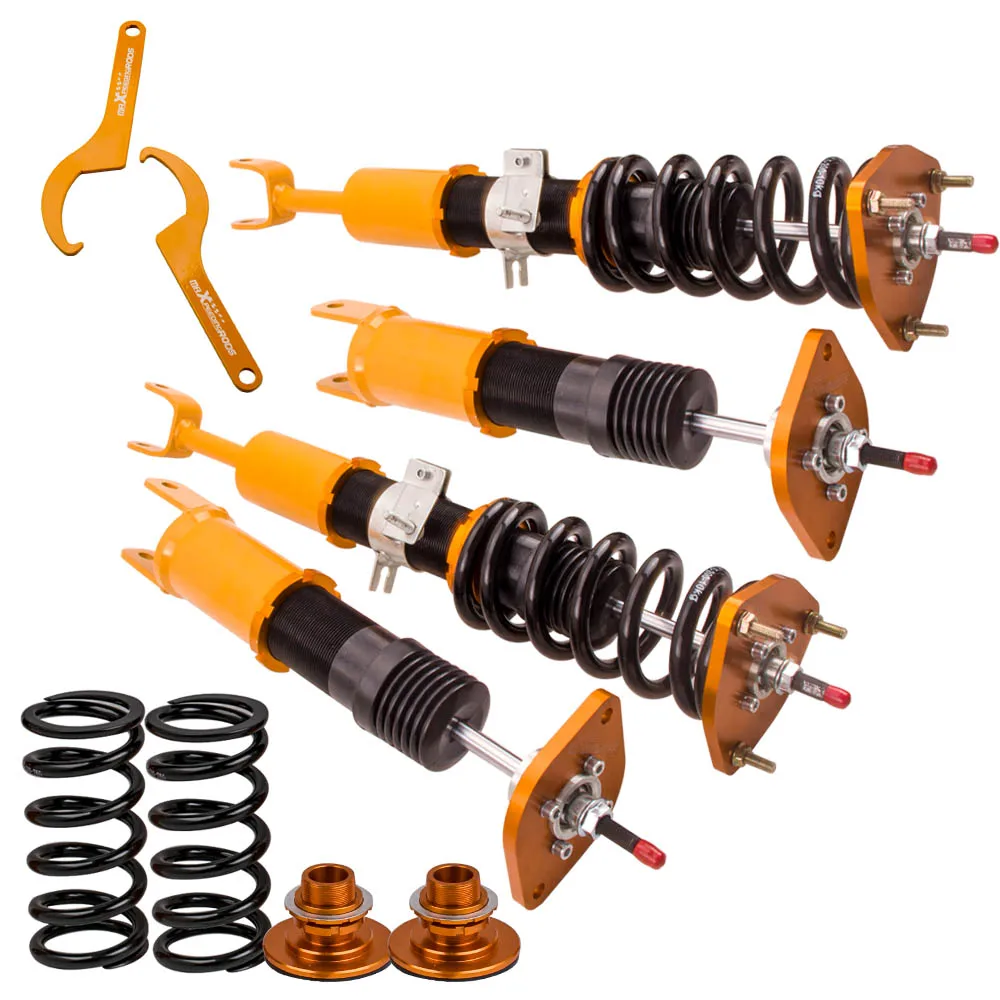 Распорки для Nissan 03-09 350Z Z33 амортизаторы Высота золото Coilover демпфер Adj.
