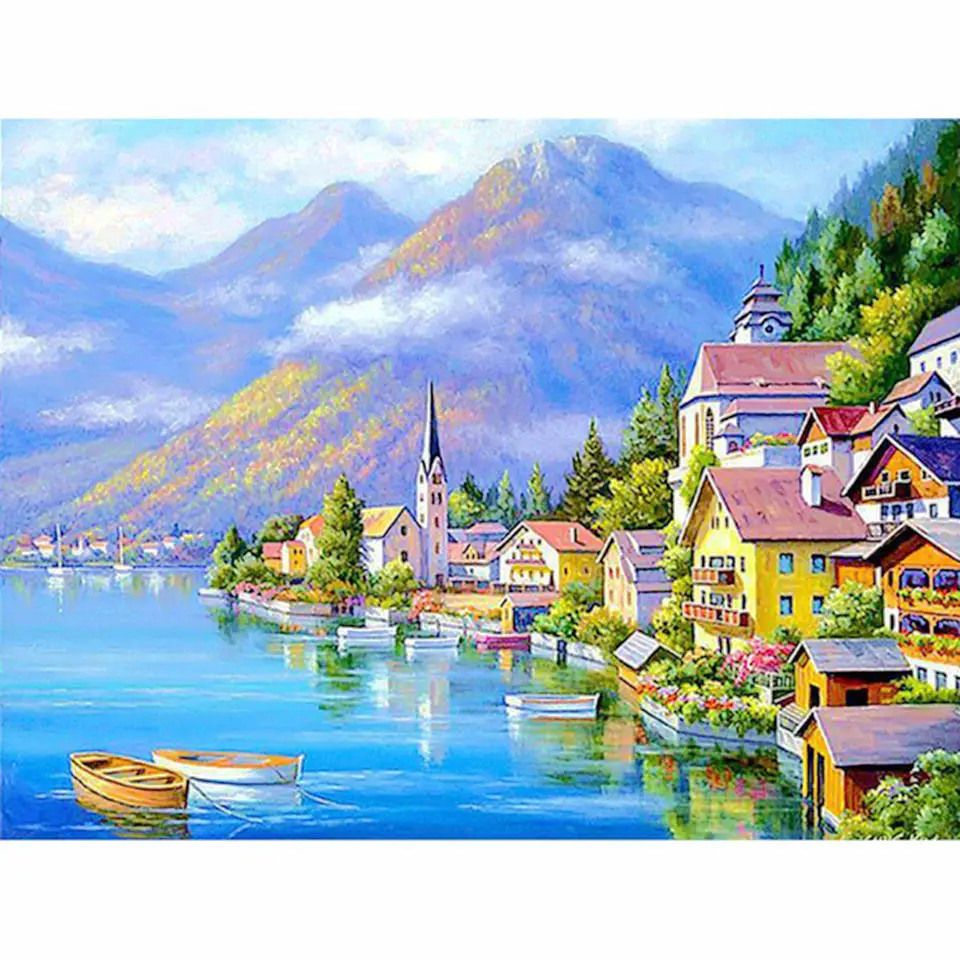

New full diamond 5D handmade DIY diamond painting "The scenery landscape"3D embroidery cross stitch home decoration gift mozaïek
