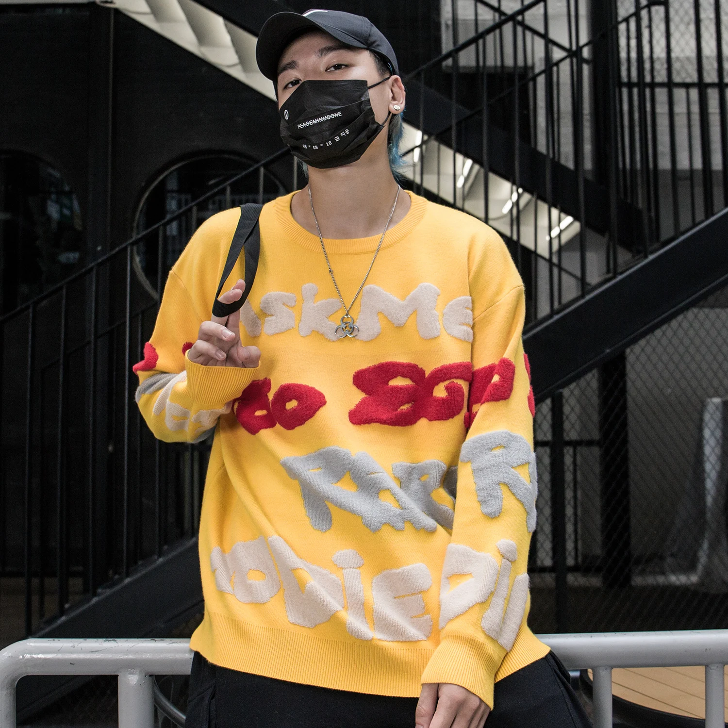 Aelfric Eden модный мужской свитер с буквенным принтом осень 2019 Harajuku хип хоп топы