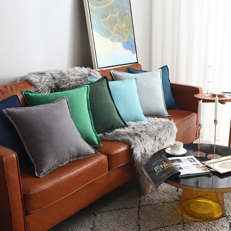 

Роскошная замшевая наволочка для кровати Lotus Leaf Edge Nordic светильник чисто-белая наволочка