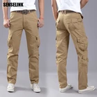 Мужские Военные Тактические несколько эластичность карманные грузовые штаны высокого качества из хлопка на открытом воздухе ночной клуб бар брюки размера плюс брюки для мужчин