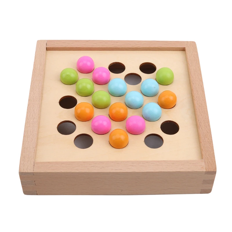 

Kids Wooden Finger Game for 3-6 Years Old Focus On Training Toys Parent-Child Party Game Classic Matching Game