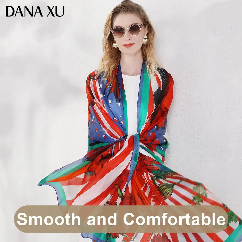 2020 шелковый длинный шарф роскошный бренд новый дизайн женское пляжное одеяло