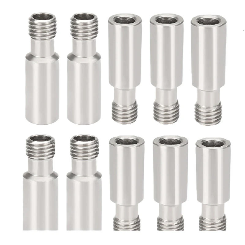 

10Pcs CR10 Straight Throat Pipe M6 Thread Heat Breaker CR-10SEnder-3/3S Stainless Steel Pipe 3D Printer Accessories