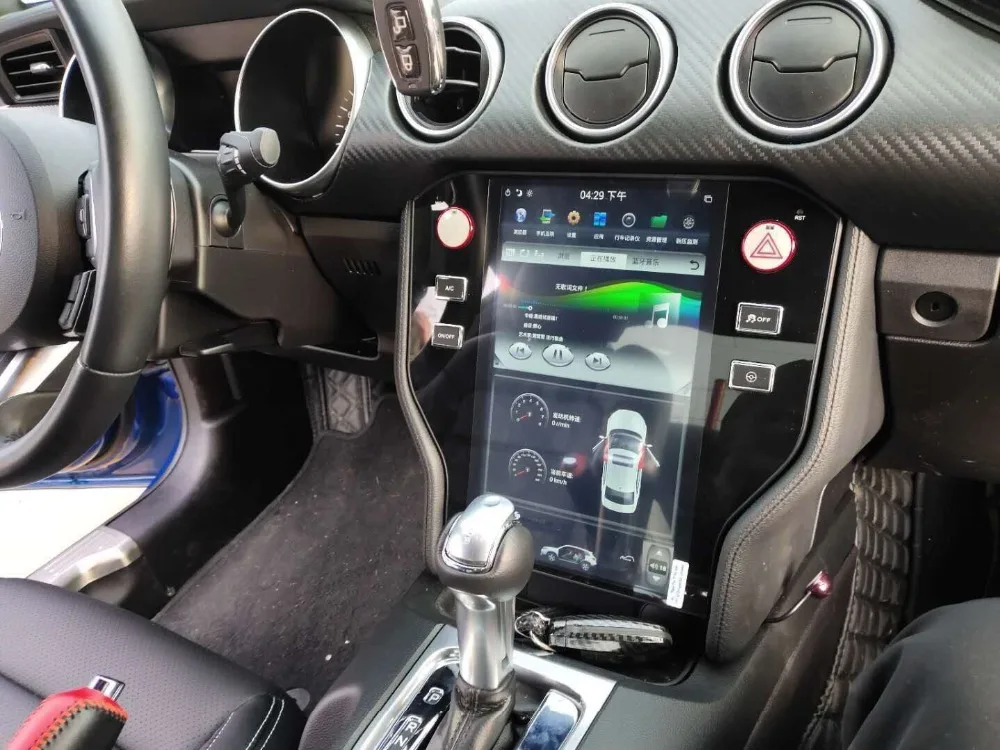 Android 9 Tesla Стиль Нет DVD плеер автомобиля gps навигация для Ford Mustang- Авто Радио Стерео головное устройство мультимедийный плеер