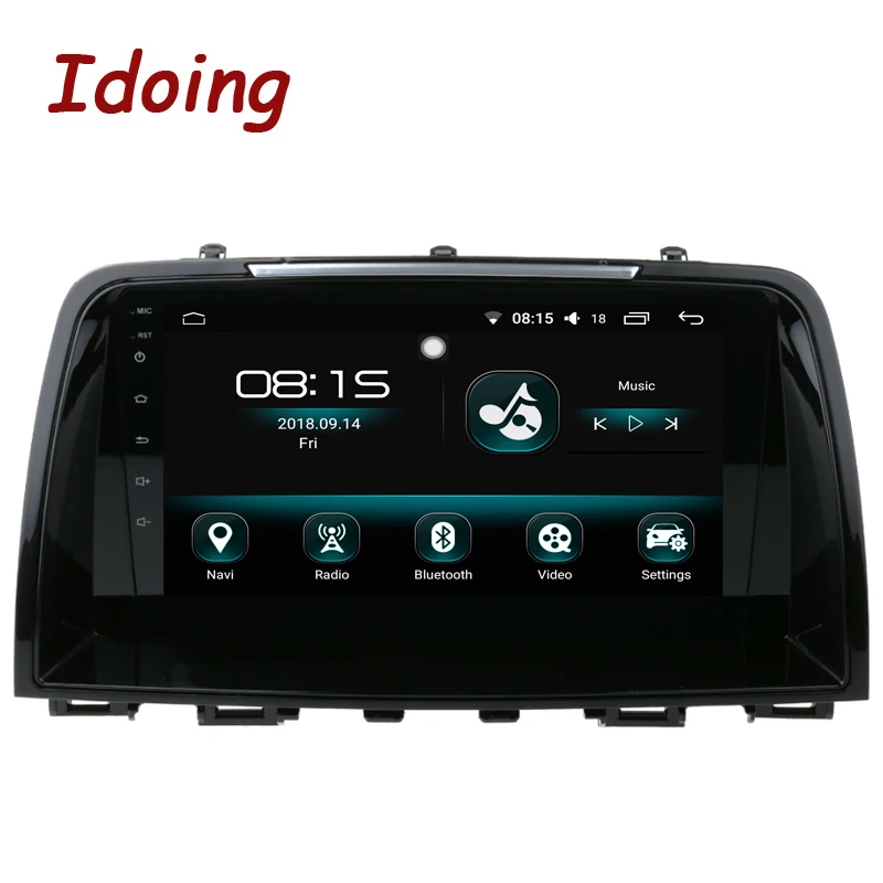 Автомобильный мультимедийный плеер Idoing 9 &quotIPS 2.5D 4 Гб + 64 ГБ 1Din Android радио GPS для Mazda