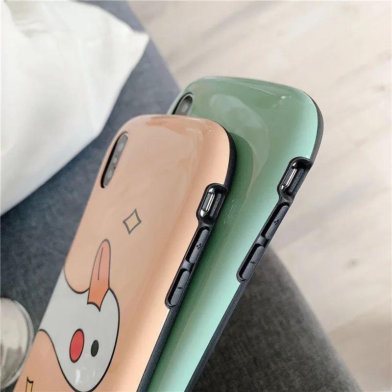 Kuutti Модный милый утка Lucky телефон для пары влюбленных чехол iphone 6 6s 7 8 Plus X XR XS Max