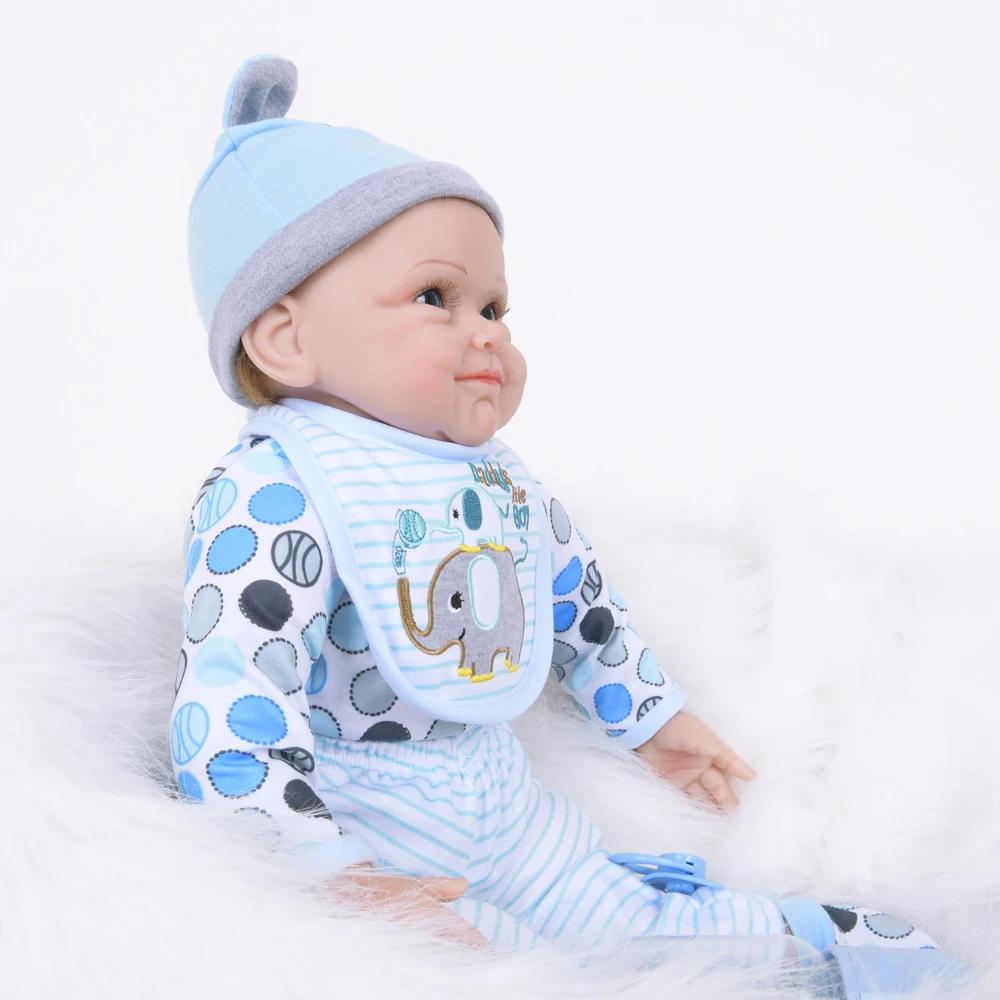 22 дюймов мягкая силиконовая Детская кукла жизнь Bebe Кукла реборн игрушка для