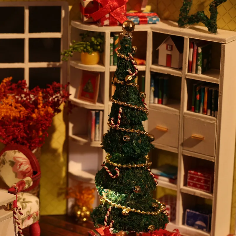 Набор для кукольного домика сделай сам с мебелью миниатюрный деревянный домик