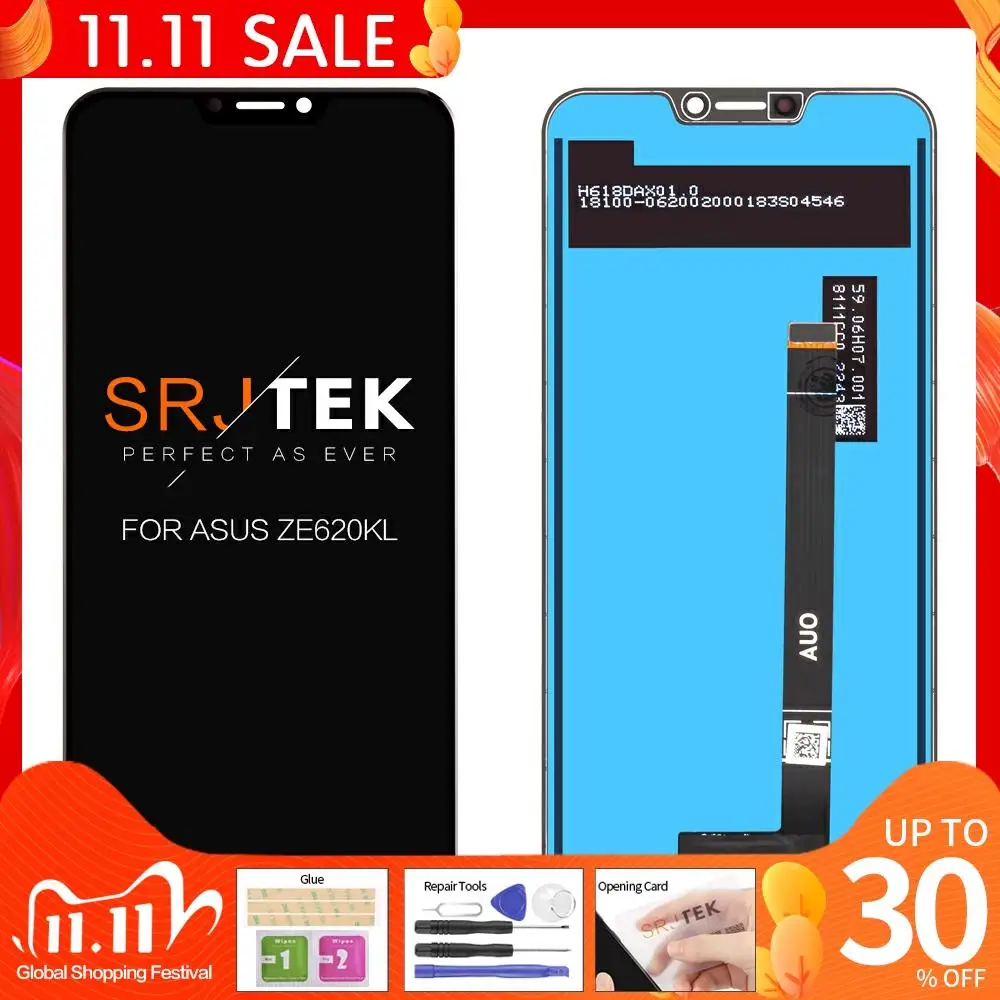 Дигитайзер сенсорного экрана в сборе для Asus Zenfone 5 2018 Series ZE620KL запасные части ASUS 5z