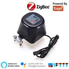 Умный клапан Tuya Zigbee, беспроводной контрольный клапан для умного дома, работает с Alexa,Google Home Assistant, IFTTT