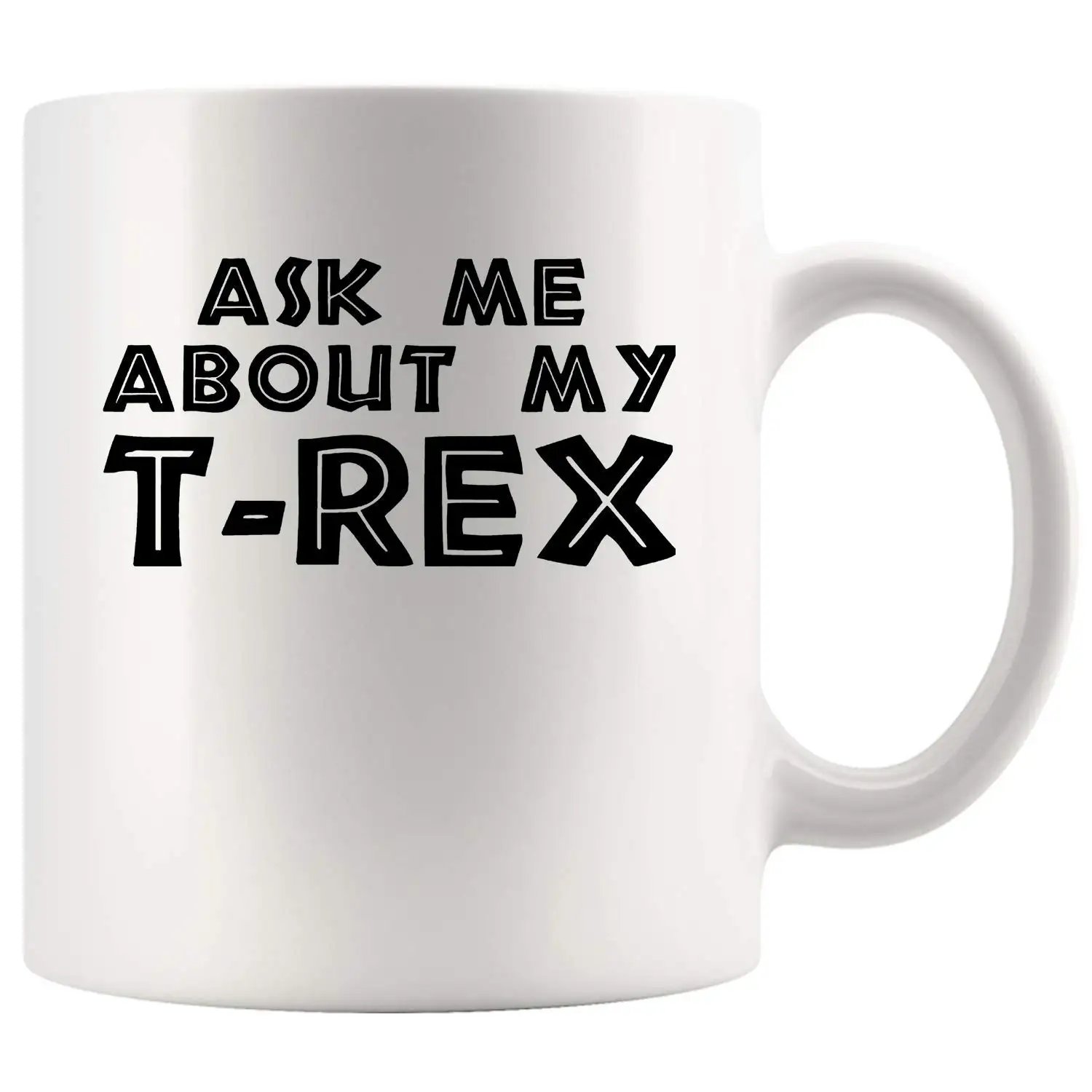 Спросите меня о моем T-кружка Рекс Чай фарфор Кофе кружка Керамика путешествий