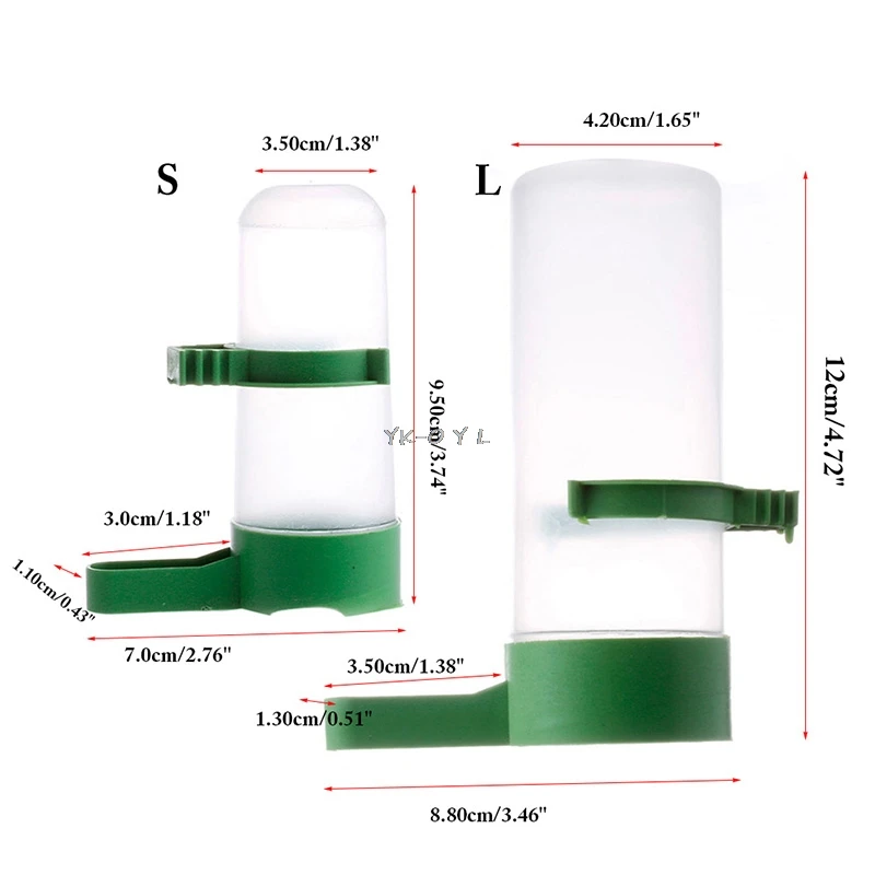 Поилка для птиц водный питатель водоросли Aviary Budgie Finches канарные S/L|Постель и