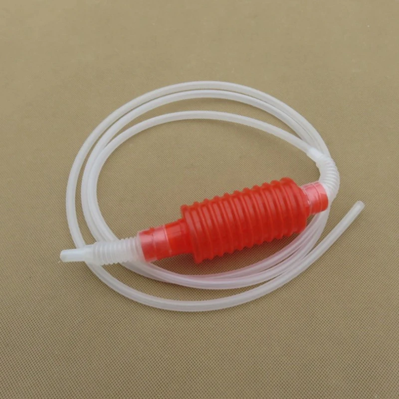 2 Meter Red Syphon Tube Hand Fuel Pump Gasoline Siphon Hose Gas Oil Water Transfer for Liquid Ho | Дом и сад
