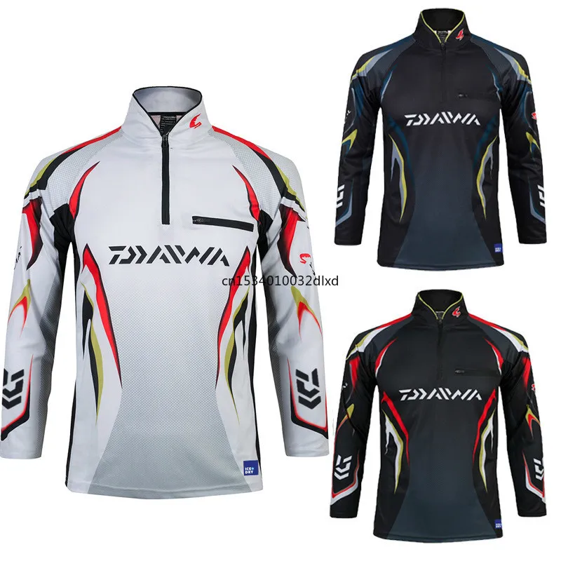 

DAIWA Fishing Clothing Men Long Sleeve Quick Dry Fishing Shirts Outdoor Sports FIshing Clothes DAWA Breathable Fishing Jacket