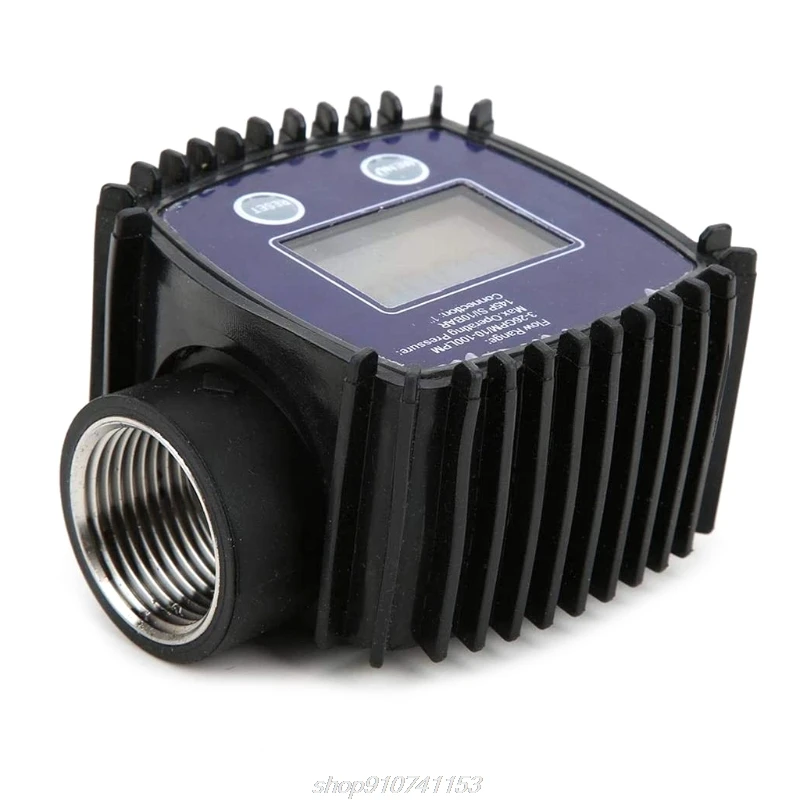 

Electronic Digital Flowmeter Turbine Flow Meter Liquid Water Meter Fuel Meter Gas Die-sel Fuel Oil Flowmeter LCD J04 21 Dropship