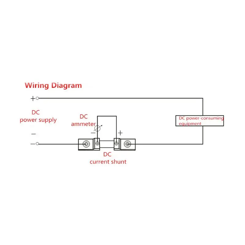 

FL-2 DC Current Shunt 10/15/20/30/50A 75mV Shunt Resistor for DC Current Meter Ammeter
