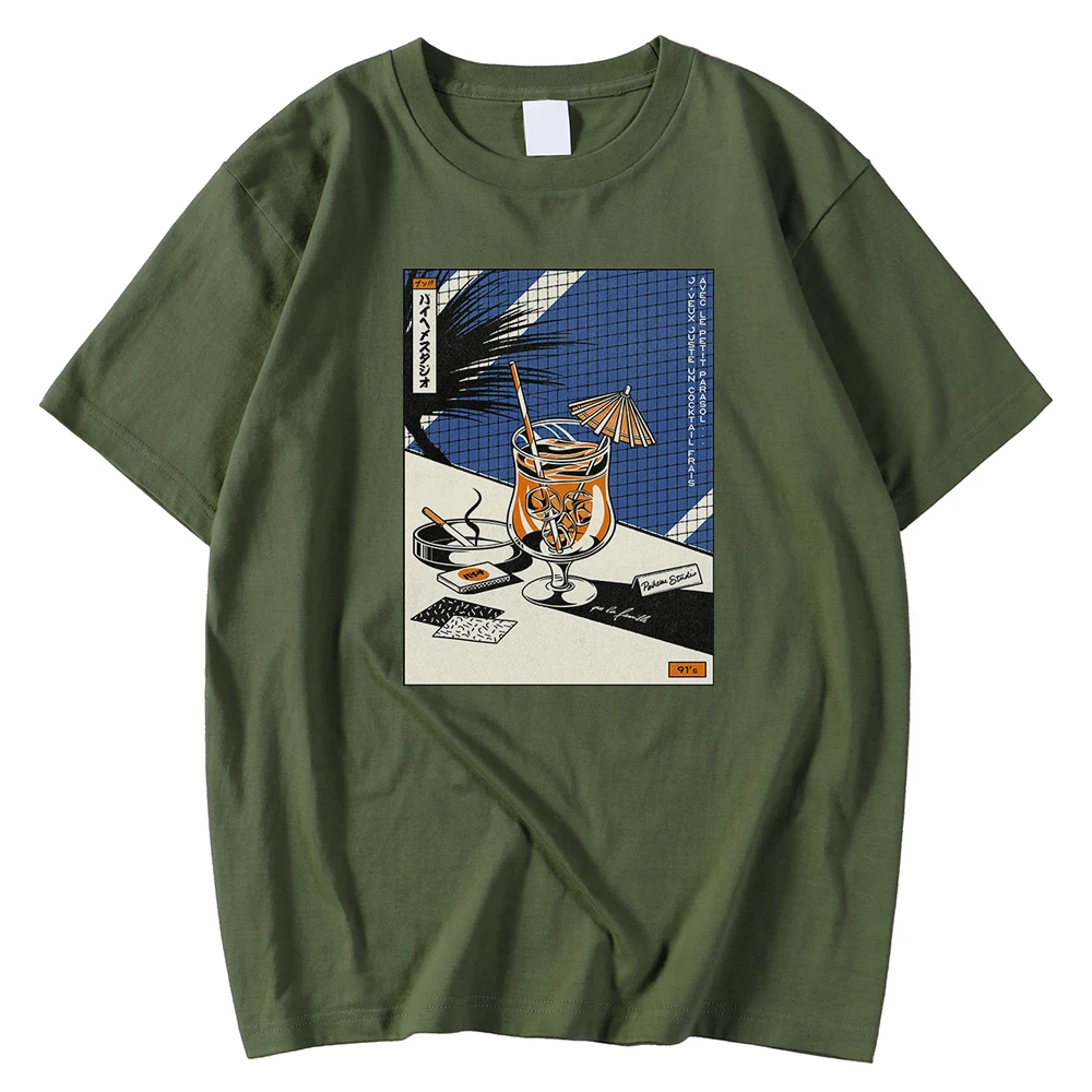 

Футболка мужская с коротким рукавом, модная винтажная рубашка с принтом графики в стиле ретро, топ с круглым вырезом, большие размеры SXxxl