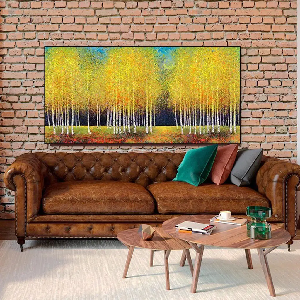 

5D pure handmade DIY diamond painting"Golden Tree"cross stitch art crafts and sewing needle art decorative hanging picture gift